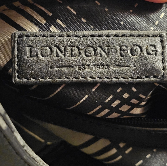 London Fog Faux Ostrich Lark Satchel - Picture 11 of 16